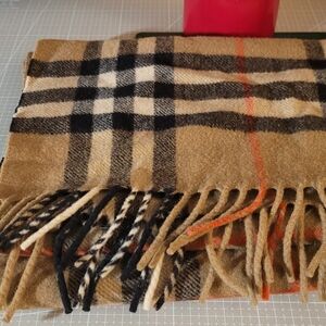 Plaid Fringe Scarf burbrrry